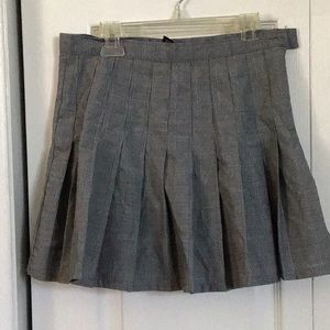 Plaid mini skirt